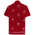 thumbnail image 4 of HAPPY BAY Women's Blouses Button Down Short-Sleeve Tops Bohemian Vacation Beach Hawaiian Shirt Relaxed Fit Shirts For Women S Red _W806, 4 of 6