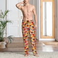 thumbnail image 2 of Fotbe Japanese Style Fish Scales Pantalones de Pijama para Hombre, Pantalones de Dormir, Pantalones de Casa con Cintura Ajustable y Bolsillos-Large, 2 of 6