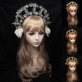 thumbnail image 7 of Tiaras Crowns Pageant Prom Angel Headband Bachelorette Party Hair Accessories Vintage Tiaras Hair Hoop, 7 of 7