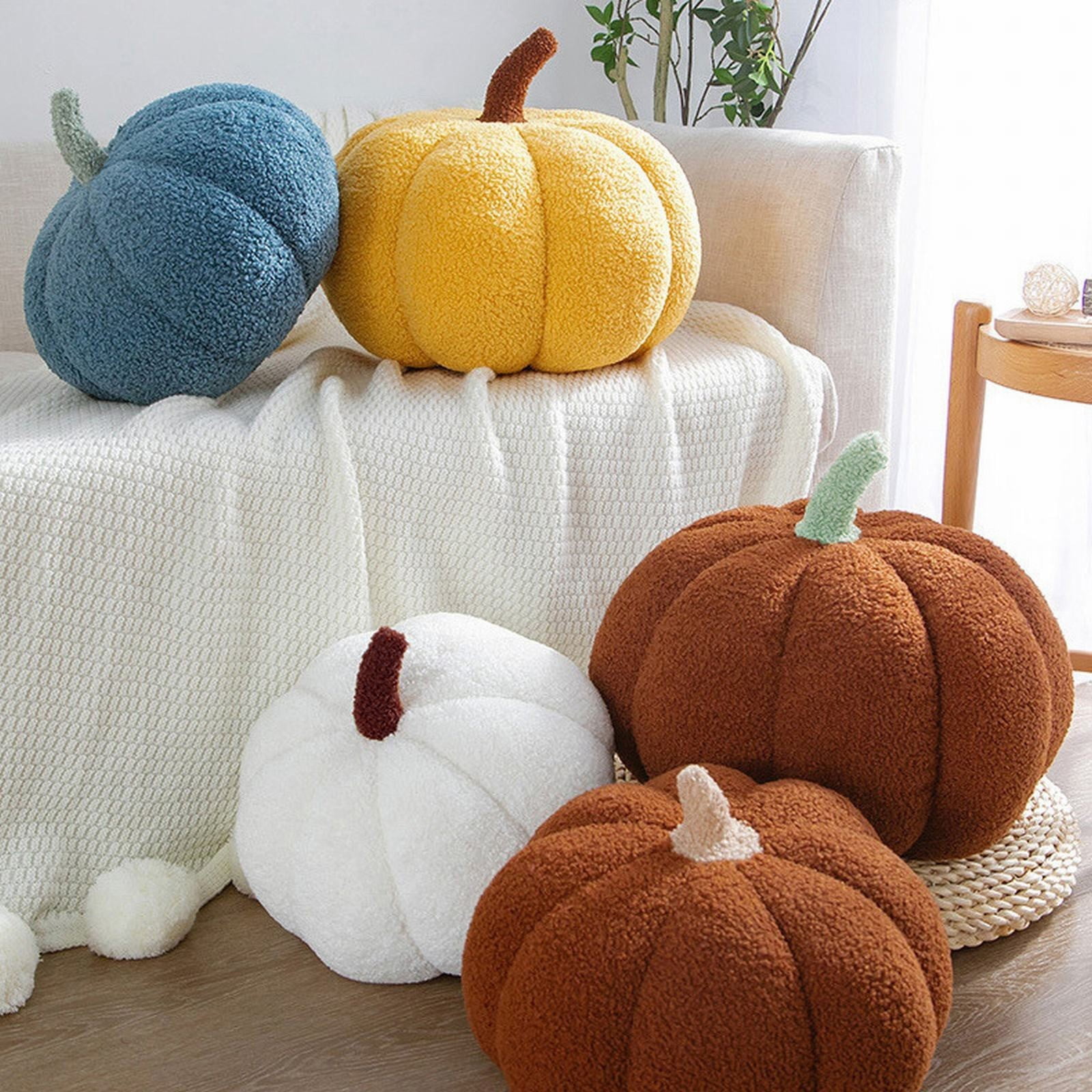 Stuffed Pumpkin Pumpkin Plush Toys Durable Halloween Pumpkin Decorative Sofa Soft Pumpkin Toys Gifts For Adults Children 30cm