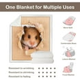 thumbnail image 5 of Hamster Fleece Throw Blanket for Kids Girls Boys Soft Cute Brown Mouse Sherpa Blanket for Couch Chair, Throw (50" X 60"), 5 of 6