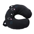 thumbnail image 4 of ZPSHYD Oreiller de Voyage pour Enfant, Oreiller Confortable en Forme de U pour Le Cou des Animaux, adapté au Coussin de Jouets pour Enfants en Avion de Voiture de Voyage(Black Cat), 4 of 14
