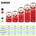 thumbnail image 5 of BJPKPK Insulated Water Bottles&nbsp;with Straw, 45 oz Stainless Steel Metal Water Bottle with One-handed Opening Lid, BPA Free Reusable Water Bottles, Jugs, Thermos for Gym Sports Outdoors, Red, 5 of 6