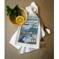 thumbnail image 2 of Victoria, British Columbia, Montage (100% Cotton Tea Towel, Decorative Hand Towel, Kitchen and Home), 2 of 3