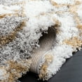 thumbnail image 5 of SAFAVIEH Horizon Milica Abstract Shag Area Rug, Ivory/Gold, 6'7" x 6'7" Square, 5 of 8