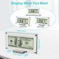 thumbnail image 2 of Boloyo Cadre d'Affichage de Billets en Acrylique Dollar, 7.5 Pouces 2 Pcs Support de Présentoir de Monnaie de Table Clair Chevalet Protecteur pour Collectionneurs, 2 of 8