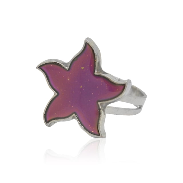 Qarigey Anillo de humor Cambio de color Temperatura Emoción Sensación Cambiable Joyería termocrómica Formas múltiples Favores Niños redbud Type3 NO3 Qarigey AP008785-22