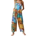 thumbnail image 1 of Monos, Mono de mujer con bolsillos, sin mangas, piernas anchas, monos de talla grande Abanopi Extragrande, 1 of 7