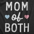 thumbnail image 2 of Womens Mom Of Both T Shirt Funny Cute Mother's Day Son and Daughter Tee for Laides Womens Graphic Tees, 2 of 9