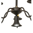thumbnail image 3 of Meyda Tiffany 118848 Eden 5 Light 22" Wide Taper Candle Style Chandelier - Chestnut, 3 of 7