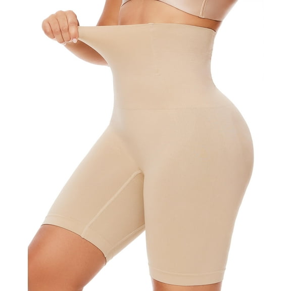 MANIFIQUE Shapewear for Women Tummy Control, High Waisted Faja Body Shaper Shorts Thigh Slimmer Girdle