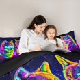 thumbnail image 5 of Castle Fairy Animal Wolf 3-Piece Full Size Comforter Sets for Men Teens Boys,Woodland Wildlife Bedding Comforter Set,Abstract Spalsh Watercolor Lightweight Bedding Sets,Luxury Bedroom Decor, 5 of 8