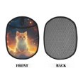 thumbnail image 2 of Sikiie Starry Sky Constellation Cat Silicone Pot Holders, Oven Mitts Heat Resistant Hot Pads, Non Slip Pot Holder for Kitchen Baking and Cooking 9.4 x 7.5 Inches, 2 of 7