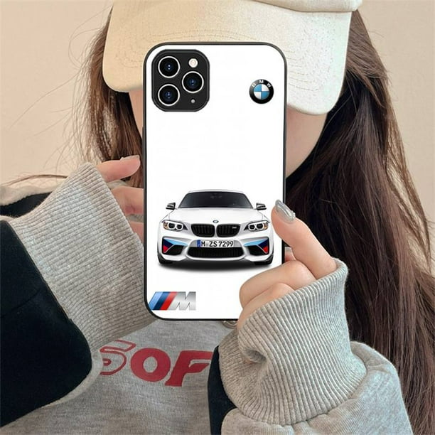 Coque de téléphone de voiture de luxe BMW pour iPhone, iPhone 7, 8 Plus, X, Xr, Xs, 11, 12, 13, SE, 14 Pro Max, Mini Mobile, 2020 qiuyongming unisex