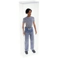 thumbnail image 2 of DollSafe Clear Folding Display Box for 17-18.5 inch Dolls and Action Figures, 6" W x 3" D x 19" H, Pack of 3, 2 of 3