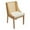 Beige, variant on Hassch Rustic Dining Chair, Accent Kitchen Side Chair with Decorative Armrests, Linen Upholstered Seat, Rattan Backrest, Solid Wood Legs for Dining Room, Restaurant (Olive Green)
