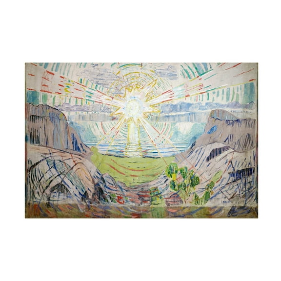 Edvard Munch 'The Sun' Canvas Art