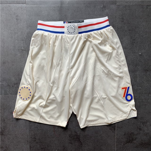 Basketball Pants Sun Lakers 76ers Heat Raptors Magic Pocket Dense Embroidered Shorts Retro Basketball Pants