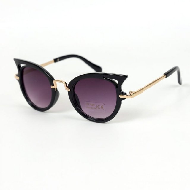Gafas de sol de ojo de gato para bebés, de moda coreana, para hombres y mujeres, con protección UV, para niños, gafas de sol para niños, marea