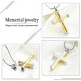 thumbnail image 3 of 316l Stainless Steel Cross Ashes Necklace Urn Necklace for Human Ashes Cremation Necklace for Ashes Stainless Steel Urn Necklaces, 3 of 7