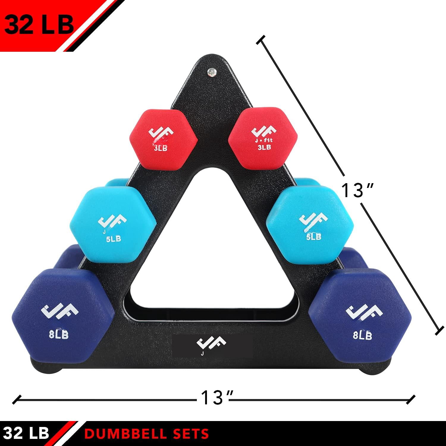 Dumbbell Pairs Or Sets - Neoprene & Vinyl Coated Hand Weights For Home Gym  Strength Aerobics Cardio Exercise And Fitness