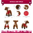 thumbnail image 2 of DolliBu I LOVE YOU Plush Standing Deer Small - Cute Stuffed Animal with Red Shirt For Valentine, Anniversary, Romantic Date, Boyfriend, or Girlfriend Gift - 10 Inches, 2 of 6