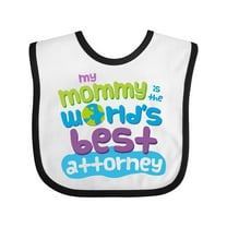 Inktastic Attorney Mom Quote Gift Boys or Girls Baby Bib