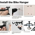 thumbnail image 3 of Bike Rack Garage Bicycle Storage Horizontal Wall Mount Hanger Indoor Holder 11.02 in 6 in 2.76 lb CYFIE, 3 of 8