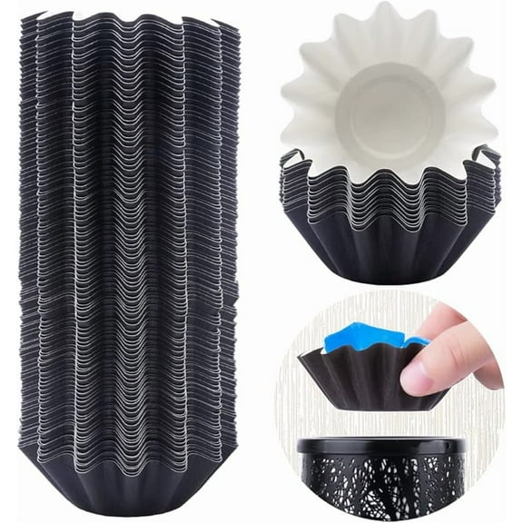 FANDOL Wax Melt Warmer Liners Reusable & Leakproof Candle Warmer Liners Wax Tray for Scented Wax,Electric Wax Warmers, Plug in Warmers, Candle Warmer,Wax Melter and Wax Burner(Black 50pcs)