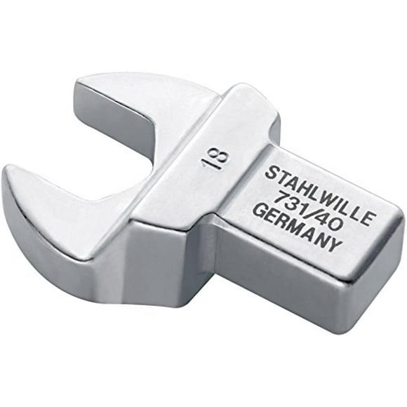 Stahlwille Outil d'Insertion Ouvert 731/40, Taille 17mm Ouverture de Clé, Support d'Outil 14x18mm (Carré Intérieur), Métrique, Finition Chromée, Fabriqué en Allemagne