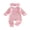 Pink-I Love Mom, variant on BemeyourBBs Newborn Baby Girls Mother's Day Father's Day Outfit Infant Baby Girls Spring Fall Winter Clothes Waffled Romper I Love Mom Dad Letter Bow Sleeves Jumpsuits and Cute Headband Set