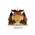 thumbnail image 2 of America 250 Merchandise, White House & Eagle Print Patriotic Themed Decor Acrylic Hanging for Patriot Collectors, Seasonal Celebrations, 2 of 5