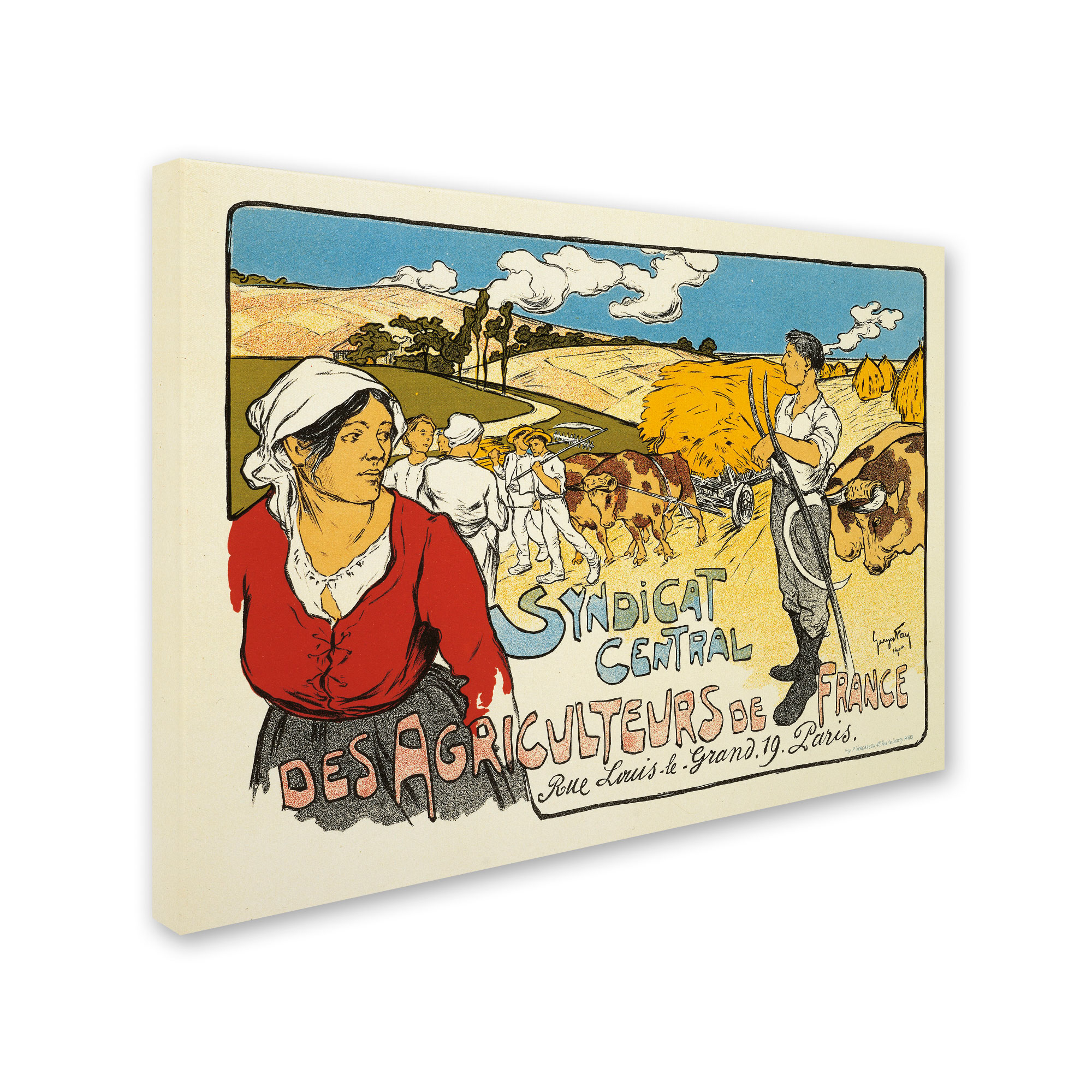 Trademark Fine Art "Syndicat Central des Agriculteurs" Canvas Art by George Fay
