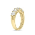 thumbnail image 4 of TimeLe$$ Classics 0.50 CTW Round Lab Grown Diamond Five Stone Wedding Anniversary Stackable Ring Band in 14K Yellow Gold (Ring Size: 8), 4 of 7