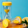 thumbnail image 3 of Graflsoa Lemon-Shaped 45-Minute Sand Timer - Eco-Friendly Plastic & Glass Flow Decor, Anti-Fall Design, Perfect for Kids, Cooking, Games, and Gifts, 3 of 6