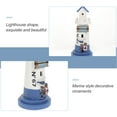 thumbnail image 3 of Miangastore Lighthouse Figurines Dark Blue Mdf 1Pcs 3.73X3.73X8.65Inch, 3 of 8
