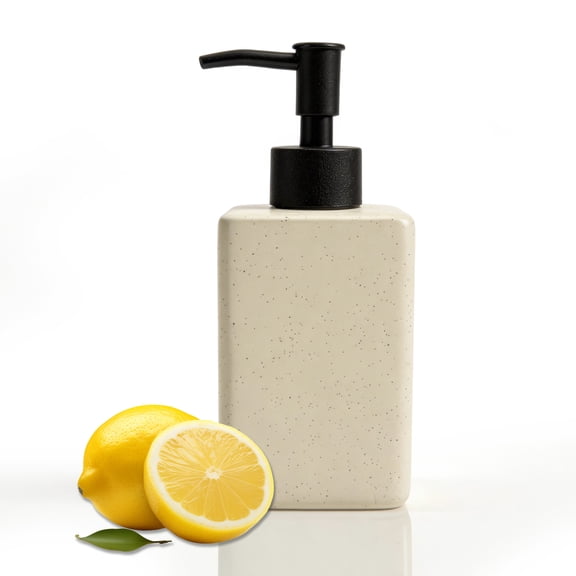 Ceramic Soap Dispenser, Refillable Hand & Dish Liquid Soap Dispenser with Pump, 330ml/11oz Hand Soap Dispenser for Kitchen Bathroom Countertop