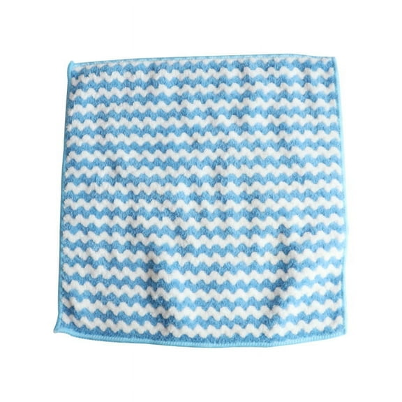NAMZI 6pcs Microfiber Kitchen Dish Cloths Super Soft and Absorbent Fast Drying Cleaning Cloth 10*10inch(Blue)