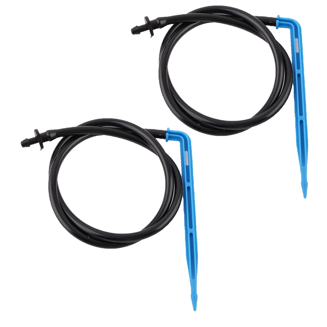 Irrigation Plastic Bonsai Insert Bended Drip Head Water Flow Control Kit 2pcs by