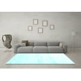 thumbnail image 3 of Ahgly Company Indoor Rectangle Solid Light Blue Modern Area Rugs, 8' x 10', 3 of 4