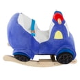 thumbnail image 3 of Rocking Police Car Toy- Kids Plush Stuffed Ride on Wooden Rockers with Sounds, Handles-Make Believe Fun for Boys, Girls, Toddlers by Happy Trails, 3 of 8