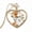 Style 4, variant on Women's Peach Heart Pressed Dried Flower Plant Necklace Wishing Glass Bottle Resin Pendant Necklace Style 5