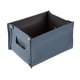 thumbnail image 2 of Cesto de almacenamiento de cuero sintético para ropa sucia, organizador decorativo Azul, 2 of 9