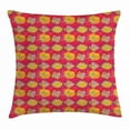 thumbnail image 1 of Poppy Throw Pillow Cushion Cover, Aquarelle Illustration of Spring Flowers with Abstract Swirls and Dots Background, Decorative Square Accent Pillow Case, 18 X 18 Inches, Multicolor, by Ambesonne, 1 of 2