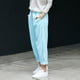 thumbnail image 2 of Pantalones de imitación de algodón y lino para mujer: pantalones holgados y finos de largo 9/10, poliéster, ropa informal de verano, 2 of 4