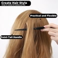 thumbnail image 6 of 3 Row Hair Comb Set Rat Tail Styling Comb Curly Hair Styling Brush Black Unbraider Combs for Women Men Detangling Styling(2PCS), 6 of 6
