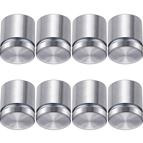 Sign Standoff Screws Advertising Screws Stainless Steel Wall Standoff Mounts Glass Acrylic Nail 8 Pieces 1 X 1 Inch Walmart Com