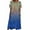 Blue, variant on Women's Summer Dress Square Neck Puffed Sleeve Casual Dress Mumu Polynesian Dress Women's Pocket Casual Dress