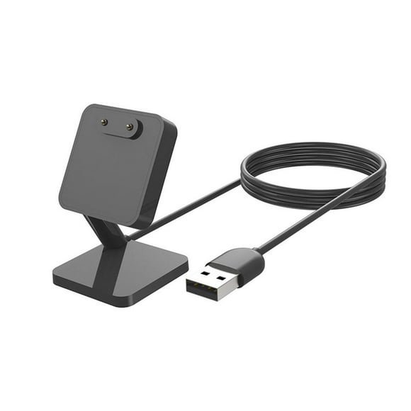 USB Charging Cradle Dock Base for Samsung Gear Fit3 R390 Smart Watch, Portable Replacement Charger, Fast Charging Power Adapter, 3.3ft Cable, Black