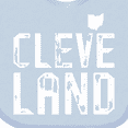 thumbnail image 4 of Inktastic Cleveland, Ohio Distressed Font Boys or Girls Baby Bib, 4 of 4